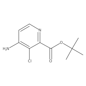 Tert-butyl 4-amino-3-chloropyridine-2-carboxylate Structure