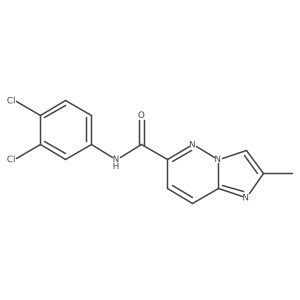 N-(3,4-dichlorophenyl)-2-methylimidazo[1,2-b]pyridazine-6-carboxamide结构式