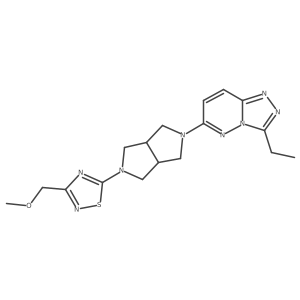 5-(5-{3-Ethyl-[1,2,4]triazolo[4,3-b]pyridazin-6-yl}-octahydropyrrolo[3,4-c]pyrrol-2-yl)-3-(methoxymethyl)-1,2,4-thiadiazole Structure