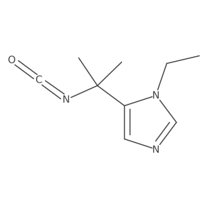 1-ethyl-5-(2-isocyanatopropan-2-yl)-1H-imidazole Structure