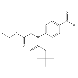 Ethyl 2-{[(tert-butoxy)carbonyl](5-nitropyridin-2-yl)amino}acetate Structure