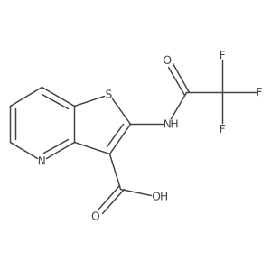 2-(2,2,2-Trifluoroacetamido)thieno[3,2-b]pyridine-3-carboxylic acid结构式