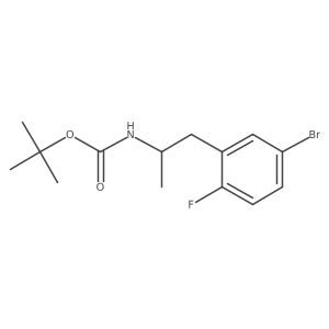 tert-butyl N-[1-(5-bromo-2-fluorophenyl)propan-2-yl]carbamate Structure
