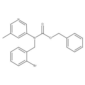 benzyl N-[(2-bromophenyl)methyl]-N-(5-methylpyridin-3-yl)carbamate Structure