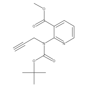 Methyl 2-{[(tert-butoxy)carbonyl](prop-2-yn-1-yl)amino}pyridine-3-carboxylate结构式