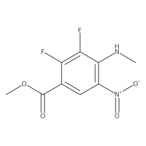 Methyl 2,3-difluoro-4-(methylamino)-5-nitrobenzoate Structure