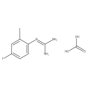 N-(2,4-difluorophenyl)guanidine; carbonic acid Structure