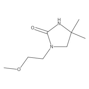 1-(2-Methoxyethyl)-4,4-dimethylimidazolidin-2-one Structure