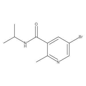 5-Bromo-N-isopropyl-2-methylnicotinamide Structure