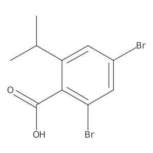 2,4-Dibromo-6-isopropylbenzoic acid Structure
