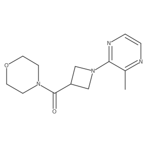 4-[1-(3-Methylpyrazin-2-yl)azetidine-3-carbonyl]morpholine结构式