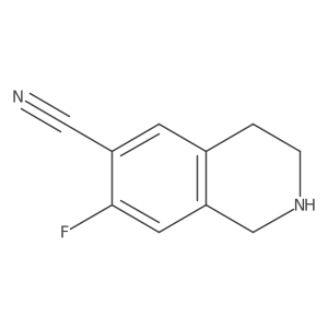 6-Isoquinolinecarbonitrile, 7-fluoro-1,2,3,4-tetrahydro-结构式