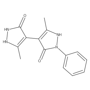 3',5-Dimethyl-1'-phenyl[4,4'-bi-1H-pyrazole]-3,5'(2H,2'H)-dione Structure