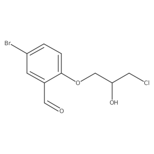 5-Bromo-2-(3-chloro-2-hydroxypropoxy)benzaldehyde结构式