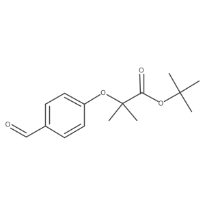 tert-Butyl 2-(4-formylphenoxy)-2-methylpropanoate结构式