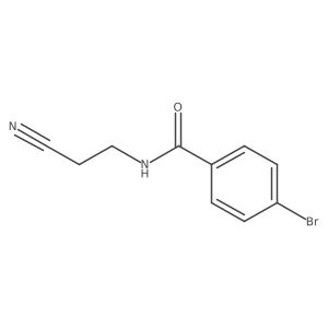 4-bromo-N-(2-cyanoethyl)benzamide Structure