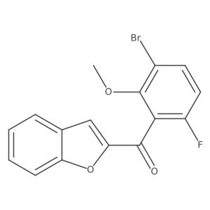 2-Benzofuranyl(3-bromo-6-fluoro-2-methoxyphenyl)methanone Structure