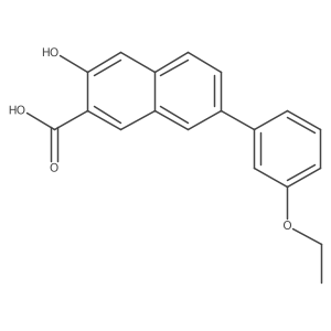7-(3-Ethoxyphenyl)-3-hydroxy-2-naphthalenecarboxylic acid结构式