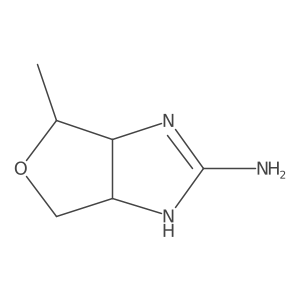 3a,4,6,6a-Tetrahydro-6-methyl-1H-furo[3,4-d]imidazol-2-amine Structure