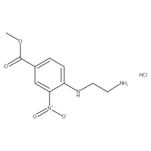 Methyl 4-[(2-aminoethyl)amino]-3-nitrobenzoate hydrochloride结构式