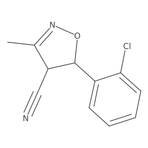 Cis-5-(2-chlorophenyl)-3-methyl-4,5-dihydroisoxazole-4-carbonitrile Structure