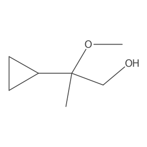 2-Cyclopropyl-2-methoxypropan-1-ol结构式