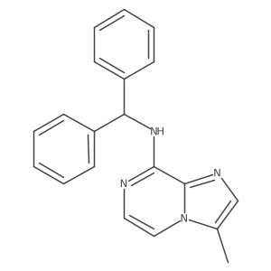 N-benzhydryl-3-methylimidazo[1,2-a]pyrazin-8-amine Structure