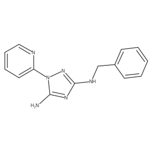 n3-Benzyl-1-pyridin-2-yl-1h-[1,2,4]triazole-3,5-diamine结构式