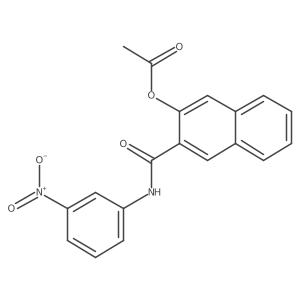 [3-[(3-Nitrophenyl)carbamoyl]naphthalen-2-yl] acetate结构式