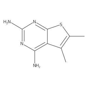 5,6-Dimethylthieno[2,3-d]pyrimidine-2,4-diamine Structure