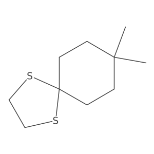 8,8-Dimethyl-1,4-dithiaspiro[4.5]decane结构式