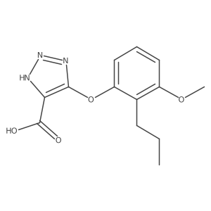 5-(3-Methoxy-2-propylphenoxy)-1H-1,2,3-triazole-4-carboxylic acid Structure