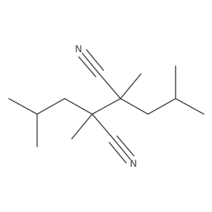 Butanedinitrile, 2,3-dimethyl-2,3-bis(2-methylpropyl)-, (R*,S*)-结构式
