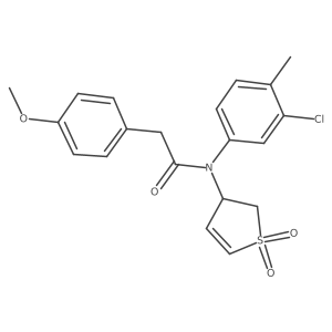 N-(3-chloro-4-methylphenyl)-N-(1,1-dioxido-2,3-dihydrothiophen-3-yl)-2-(4-methoxyphenyl)acetamide Structure