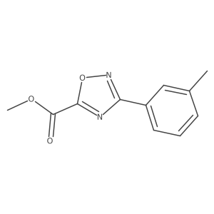 Methyl 3-(m-tolyl)-1,2,4-oxadiazole-5-carboxylate Structure