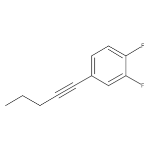 1,2-Difluoro-4-pent-1-ynyl-benzene结构式