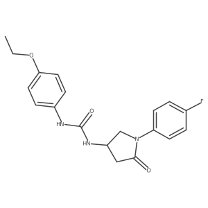 1-(4-Ethoxyphenyl)-3-[1-(4-fluorophenyl)-5-oxopyrrolidin-3-yl]urea Structure