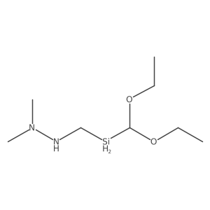 2-[(Diethoxymethylsilyl)methyl]-1,1-dimethylhydrazine Structure