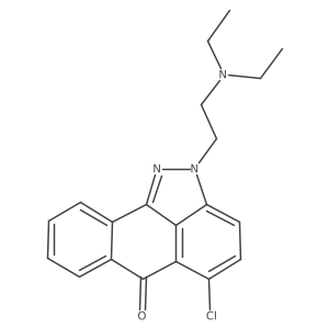 Anthra[1,9-cd]pyrazol-6(2H)-one, 5-chloro-2-[2-(diethylamino)ethyl]-结构式
