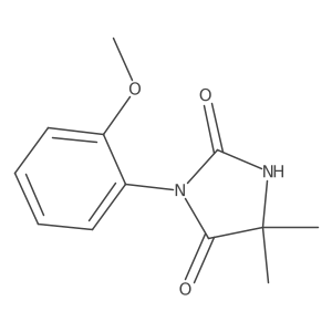 3-(2-Methoxyphenyl)-5,5-dimethyl-2,4-imidazolidinedione Structure
