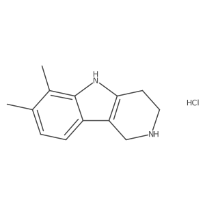 6,7-Dimethyl-2,3,4,5-tetrahydro-1H-pyrido[4,3-b]indole hydrochloride Structure