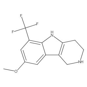 8-methoxy-6-trifluoromethyl-2,3,4,5-tetrahydro-1H-pyrido[4,3-b]indole结构式