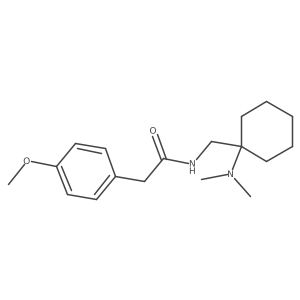 N-{[1-(dimethylamino)cyclohexyl]methyl}-2-(4-methoxyphenyl)acetamide结构式