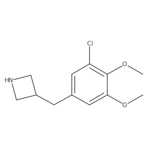 3-[(3-Chloro-4,5-dimethoxyphenyl)methyl]azetidine Structure