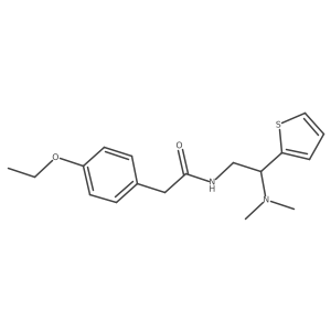 N-(2-(dimethylamino)-2-(thiophen-2-yl)ethyl)-2-(4-ethoxyphenyl)acetamide结构式