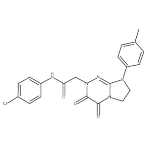 N-(4-chlorophenyl)-2-(3,4-dioxo-8-(p-tolyl)-3,4,7,8-tetrahydroimidazo[2,1-c][1,2,4]triazin-2(6H)-yl)acetamide Structure