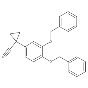 1-(3,4-Bis-benzyloxy-phenyl)-cyclopropanecarbonitrile Structure