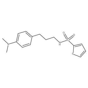 N-(3-(4-(dimethylamino)phenyl)propyl)thiophene-2-sulfonamide Structure