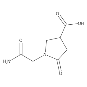 1-(Carbamoylmethyl)-5-oxopyrrolidine-3-carboxylic acid Structure