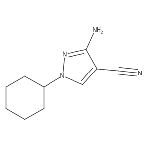3-Amino-1-cyclohexyl-1h-pyrazole-4-carbonitrile结构式